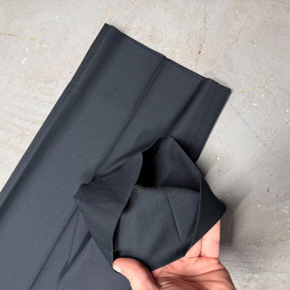 Mens Navy Blue Dress Pants Wool Trousers 40x33 - Picture 4 of 7